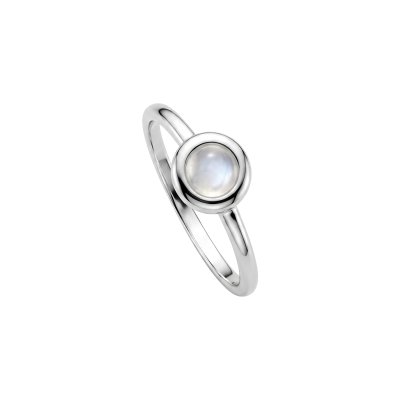 Rainbow Moonstone Sterling Silver Ring