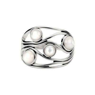 Sterling Silver Ring with Mother of Pearl