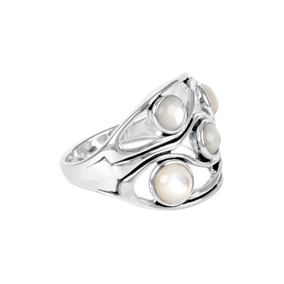 Sterling Silver Ring with Mother of Pearl