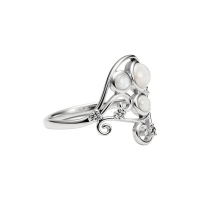 Sterling Silver  Mother of Pearl Ring