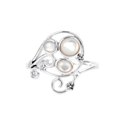 Sterling Silver  Mother of Pearl Ring