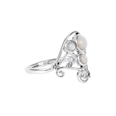 Sterling Silver  Mother of Pearl Ring