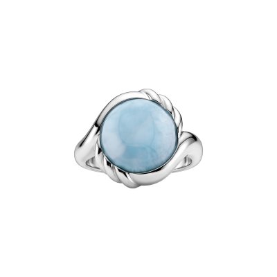 Larimar Sterling Silver Ring