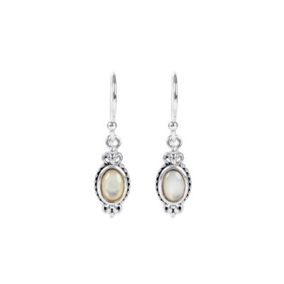 Sterling Silver Mother of Pearl Earrings