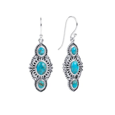 Sterling Silver Turquoise Earrings
