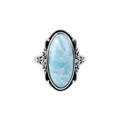 Sterling Silver Larimar Ring