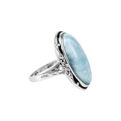 Sterling Silver Larimar Ring