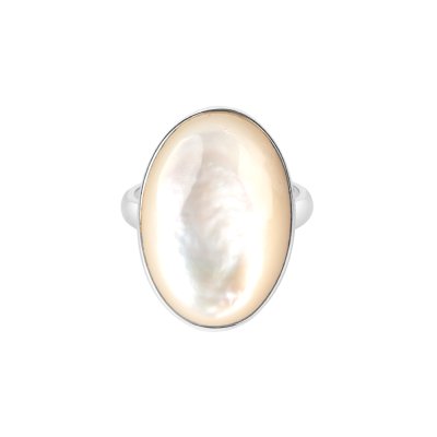 Sterling Silver Mother of Pearl Ring