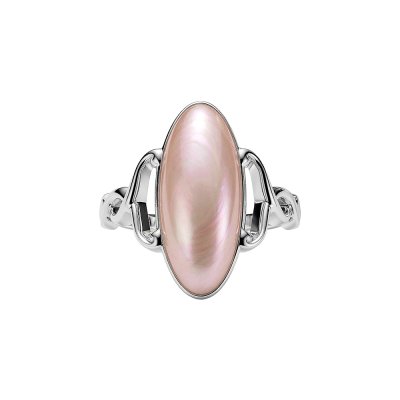 Sterling Silver Pink Shell Ring