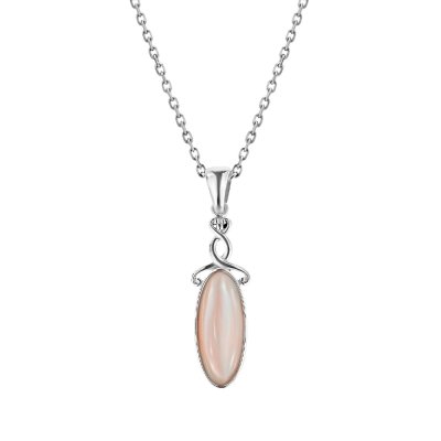 Sterling Silver Pink Shell
