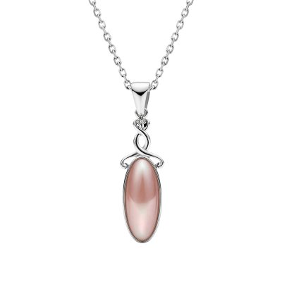 Sterling Silver Pink Shell