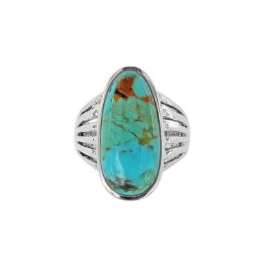 Sterling Silver Blue Turquoise Ring