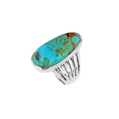 Sterling Silver Blue Turquoise Ring