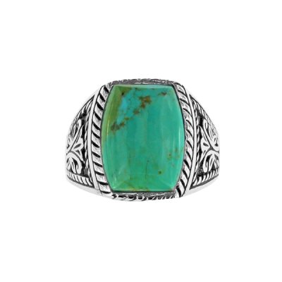 Sterling Silver Turquoise Men's Ring