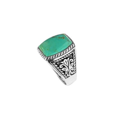 Sterling Silver Turquoise Men's Ring