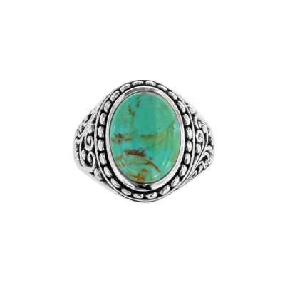 Sterling Silver Turquoise Men's Ring