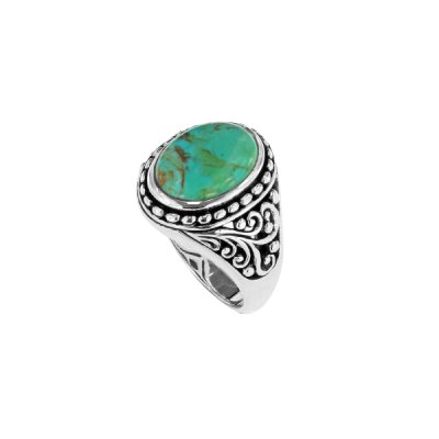 Sterling Silver Turquoise Men's Ring
