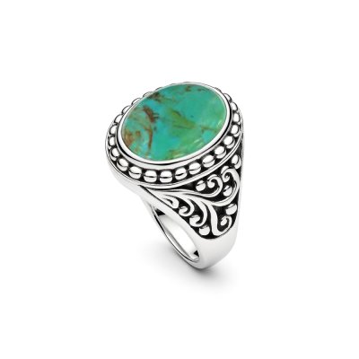 Sterling Silver Turquoise Men's Ring