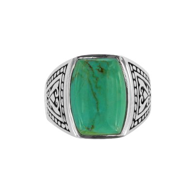 Sterling Silver Turquoise Men's Ring