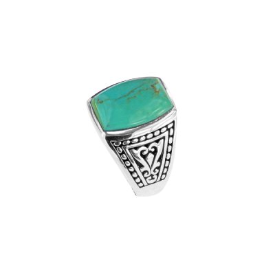 Sterling Silver Turquoise Men's Ring