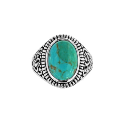 Sterling Silver Turquoise Men's Ring