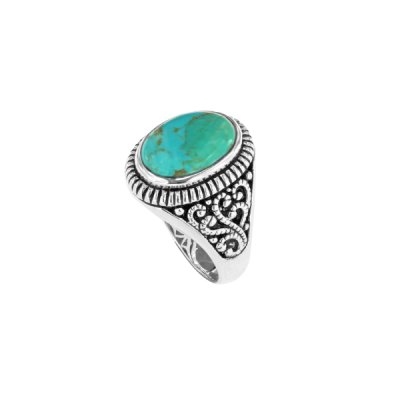 Sterling Silver Turquoise Men's Ring