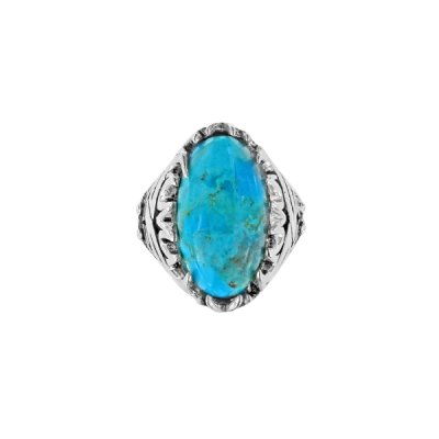 Sterling Silver Turquoise Men's Ring