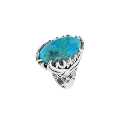 Sterling Silver Turquoise Men's Ring
