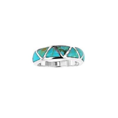 Sterling Silve Turquoise Inlay Ring