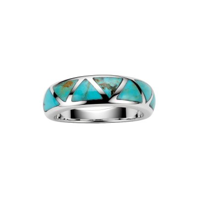 Sterling Silve Turquoise Inlay Ring