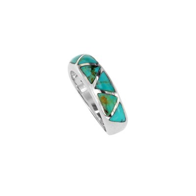 Sterling Silve Turquoise Inlay Ring