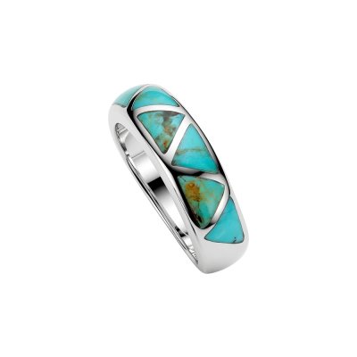 Sterling Silve Turquoise Inlay Ring