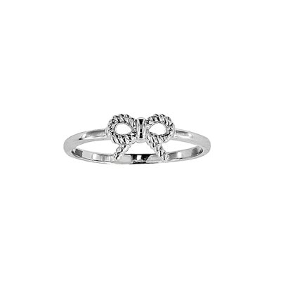 Sterling Silver Ribbon Ring