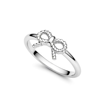 Sterling Silver Ribbon Ring