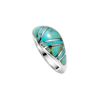 Sterling Silve Turquoise Inlay Ring