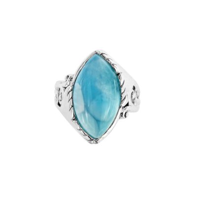 Sterling Silver Larimar Ring