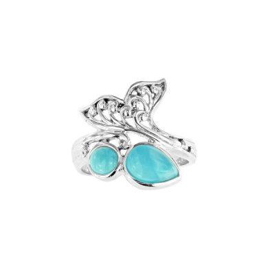 Sterling Silver Larimar Ring