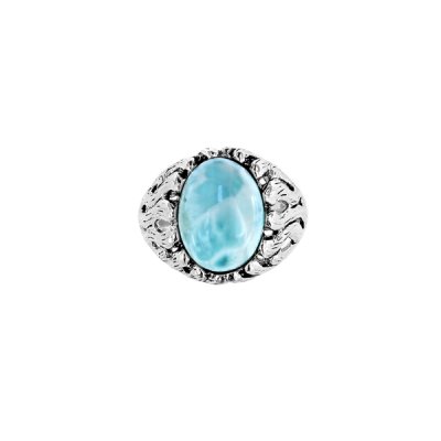 Sterling Silver Larimar Ring