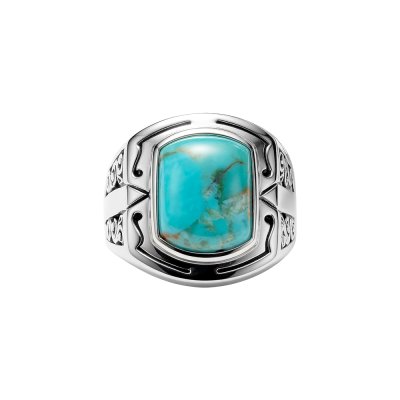 Sterling Silver Turquoise Men's Ring