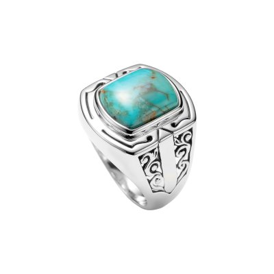 Sterling Silver Turquoise Men's Ring