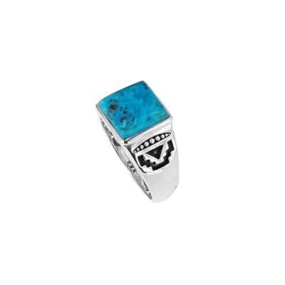 Sterling Silver Turquoise Men's Ring