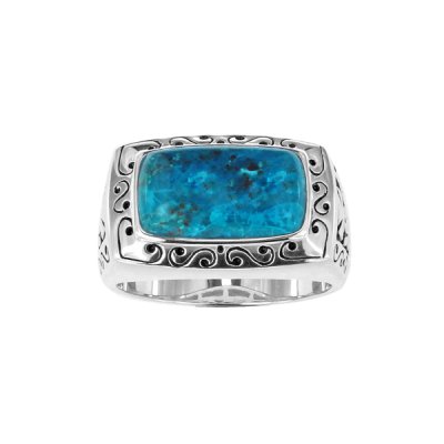 Sterling Silver Turquoise Men's Ring