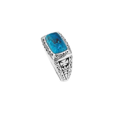 Sterling Silver Turquoise Men's Ring