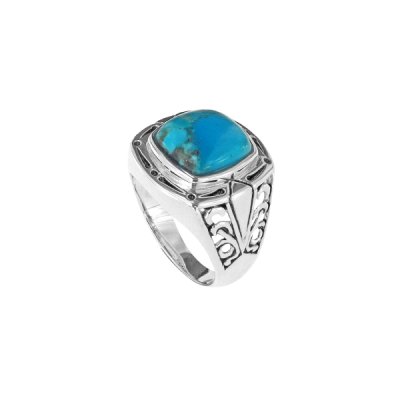 Sterling Silver Turquoise Men's Ring