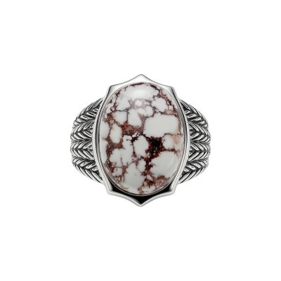 Sterling Silver Wild Horse Men's Ring