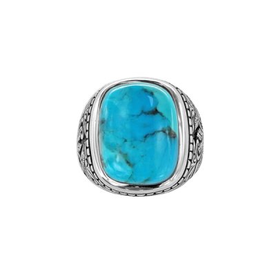 Sterling Silver Turquoise Men's Ring