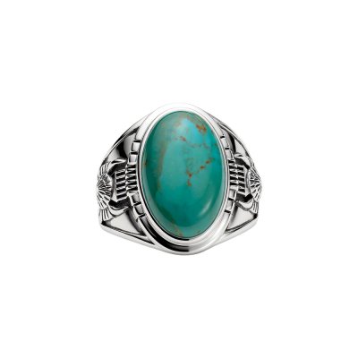 Sterling Silver Turquoise Men's Ring