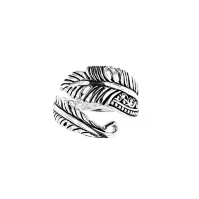 Sterling Silver Feather Ring