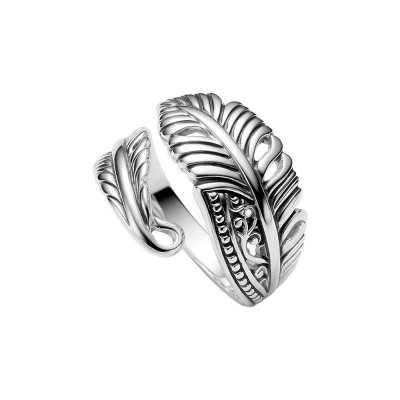 Sterling Silver Feather Ring