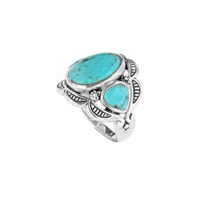 Sterling Silver Blue Kingman Turquoise Ring